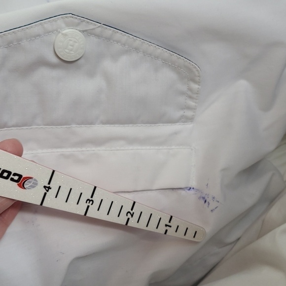 Hartwell ViaSport WMS XL Jacket Windbreaker 90s Oversized Golf White Navy Blue - Picture 4 of 15